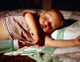 Baby sleeping with bottle - Pediatric Dentist in Keller, Fort Worth and Southlake, TX - Bridget McAnthony, DDS